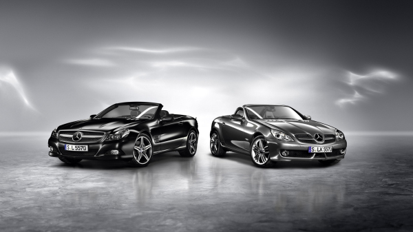 雙雄-Mercedes-benz梅賽德斯奔馳SLK敞篷跑車(chē)