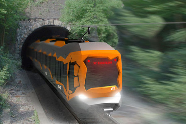 充滿藝術(shù)風(fēng)格的火車
