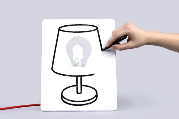 DIYO創(chuàng)意涂鴉板床頭燈